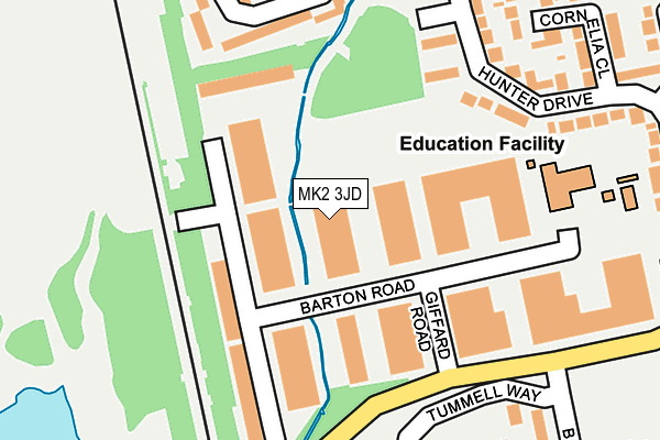 MK2 3JD map - OS OpenMap – Local (Ordnance Survey) MK2 3JD map - OS OpenMap – Local (Ordnance Survey)