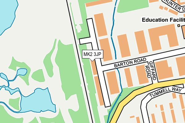 MK2 3JP map - OS OpenMap – Local (Ordnance Survey) MK2 3JP map - OS OpenMap – Local (Ordnance Survey)