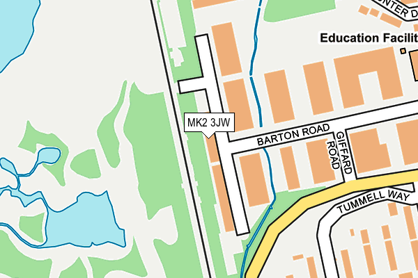 MK2 3JW map - OS OpenMap – Local (Ordnance Survey) MK2 3JW map - OS OpenMap – Local (Ordnance Survey)
