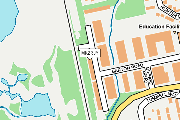 MK2 3JY map - OS OpenMap – Local (Ordnance Survey) MK2 3JY map - OS OpenMap – Local (Ordnance Survey)