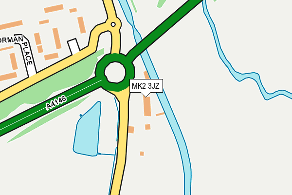 MK2 3JZ map - OS OpenMap – Local (Ordnance Survey) MK2 3JZ map - OS OpenMap – Local (Ordnance Survey)