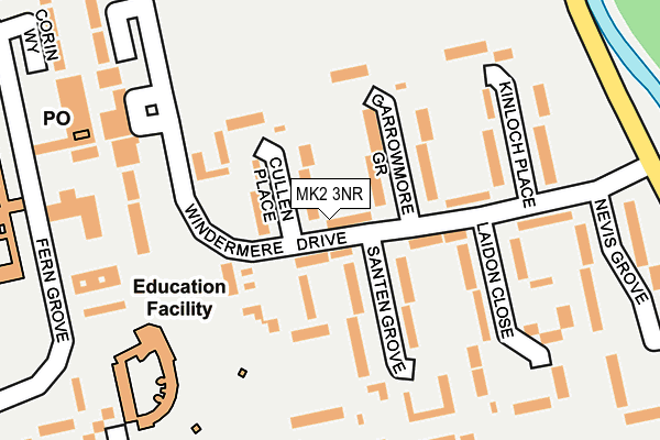 MK2 3NR map - OS OpenMap – Local (Ordnance Survey) MK2 3NR map - OS OpenMap – Local (Ordnance Survey)