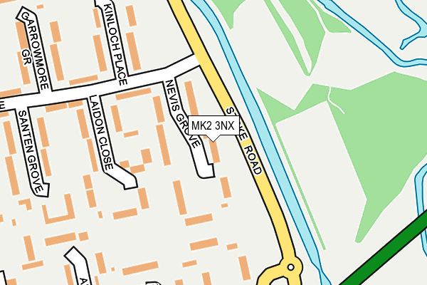 MK2 3NX map - OS OpenMap – Local (Ordnance Survey) MK2 3NX map - OS OpenMap – Local (Ordnance Survey)