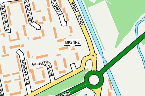 MK2 3NZ map - OS OpenMap – Local (Ordnance Survey) MK2 3NZ map - OS OpenMap – Local (Ordnance Survey)