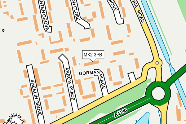 MK2 3PB map - OS OpenMap – Local (Ordnance Survey) MK2 3PB map - OS OpenMap – Local (Ordnance Survey)