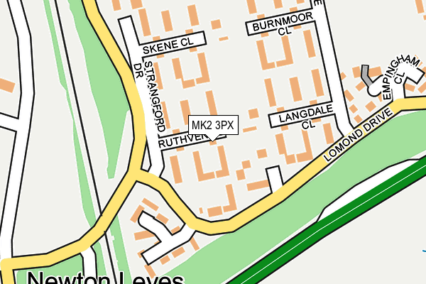 MK2 3PX map - OS OpenMap – Local (Ordnance Survey) MK2 3PX map - OS OpenMap – Local (Ordnance Survey)