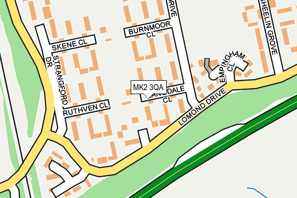 MK2 3QA map - OS OpenMap – Local (Ordnance Survey) MK2 3QA map - OS OpenMap – Local (Ordnance Survey)