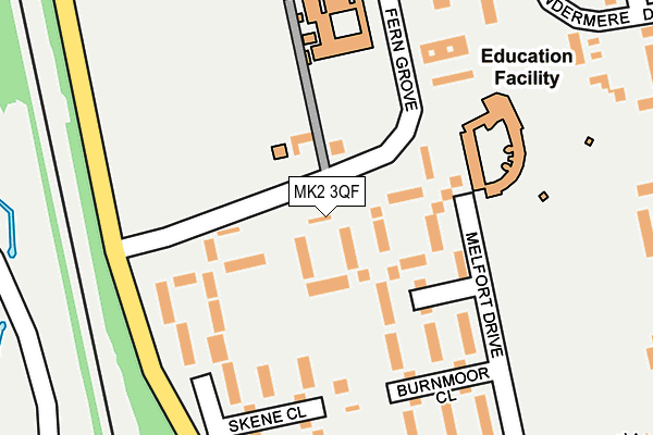 MK2 3QF map - OS OpenMap – Local (Ordnance Survey) MK2 3QF map - OS OpenMap – Local (Ordnance Survey)