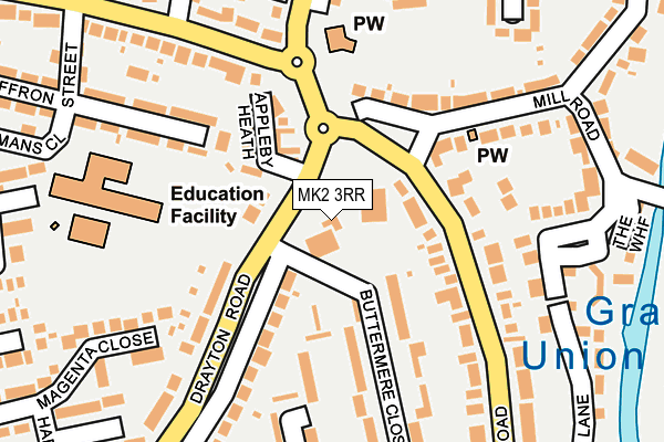 MK2 3RR map - OS OpenMap – Local (Ordnance Survey) MK2 3RR map - OS OpenMap – Local (Ordnance Survey)