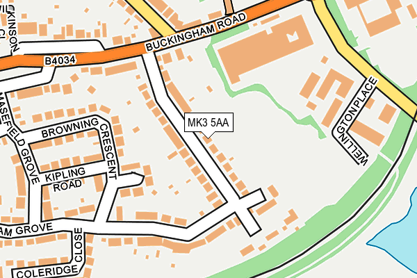 MK3 5AA map - OS OpenMap – Local (Ordnance Survey) MK3 5AA map - OS OpenMap – Local (Ordnance Survey)