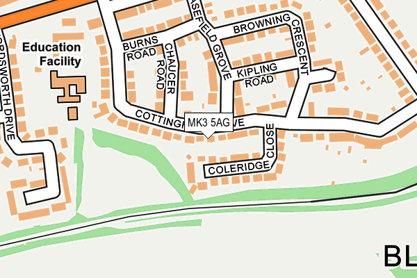 MK3 5AG map - OS OpenMap – Local (Ordnance Survey) MK3 5AG map - OS OpenMap – Local (Ordnance Survey)