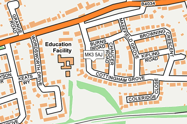 MK3 5AJ map - OS OpenMap – Local (Ordnance Survey) MK3 5AJ map - OS OpenMap – Local (Ordnance Survey)