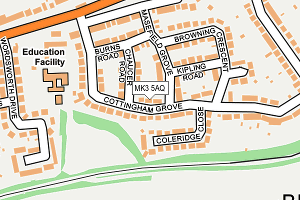 MK3 5AQ map - OS OpenMap – Local (Ordnance Survey) MK3 5AQ map - OS OpenMap – Local (Ordnance Survey)