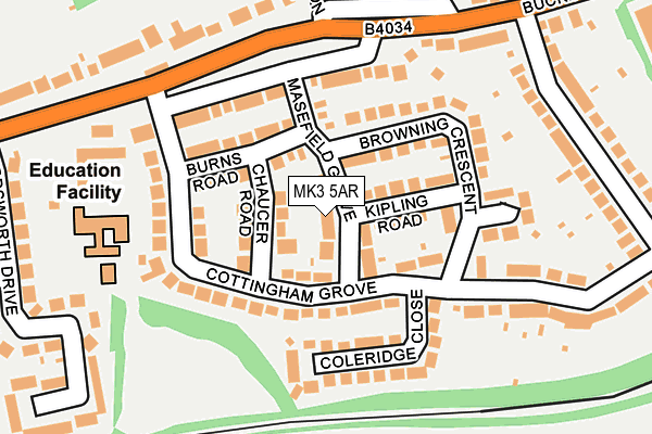 MK3 5AR map - OS OpenMap – Local (Ordnance Survey) MK3 5AR map - OS OpenMap – Local (Ordnance Survey)