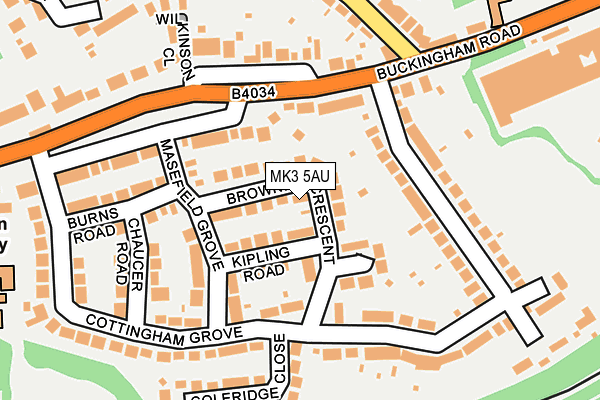 MK3 5AU map - OS OpenMap – Local (Ordnance Survey) MK3 5AU map - OS OpenMap – Local (Ordnance Survey)