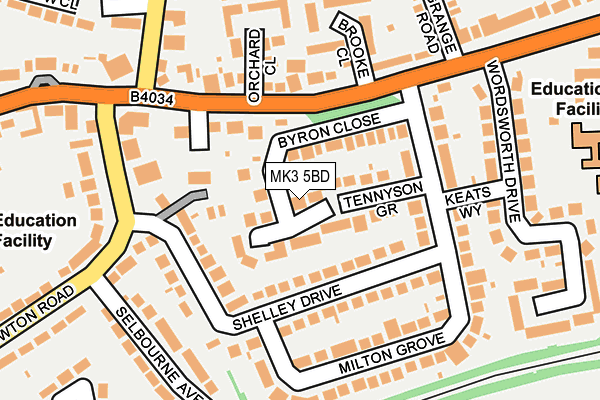 MK3 5BD map - OS OpenMap – Local (Ordnance Survey) MK3 5BD map - OS OpenMap – Local (Ordnance Survey)