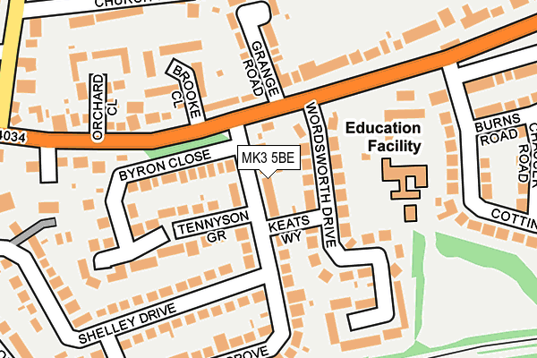 MK3 5BE map - OS OpenMap – Local (Ordnance Survey) MK3 5BE map - OS OpenMap – Local (Ordnance Survey)