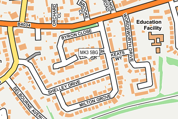 MK3 5BG map - OS OpenMap – Local (Ordnance Survey) MK3 5BG map - OS OpenMap – Local (Ordnance Survey)