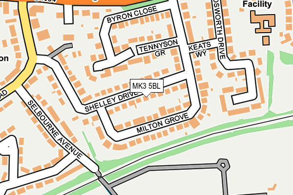 MK3 5BL map - OS OpenMap – Local (Ordnance Survey)