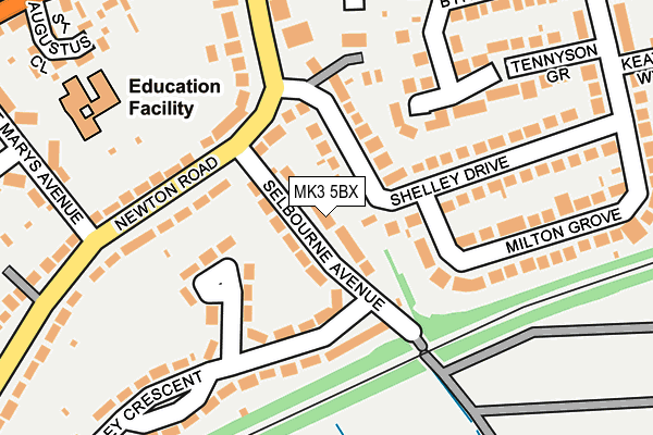 MK3 5BX map - OS OpenMap – Local (Ordnance Survey) MK3 5BX map - OS OpenMap – Local (Ordnance Survey)