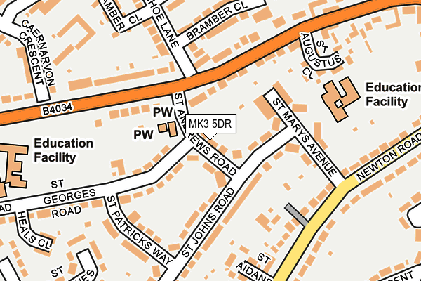 MK3 5DR map - OS OpenMap – Local (Ordnance Survey) MK3 5DR map - OS OpenMap – Local (Ordnance Survey)