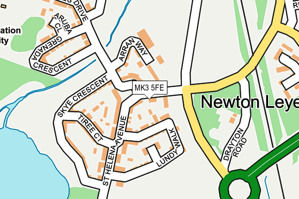 MK3 5FE map - OS OpenMap – Local (Ordnance Survey)