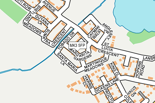 MK3 5FP map - OS OpenMap – Local (Ordnance Survey)