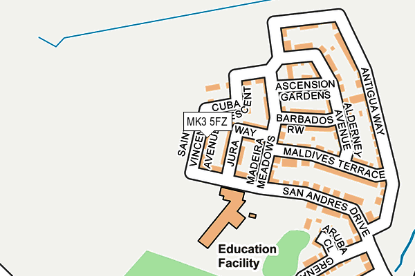 MK3 5FZ map - OS OpenMap – Local (Ordnance Survey) MK3 5FZ map - OS OpenMap – Local (Ordnance Survey)