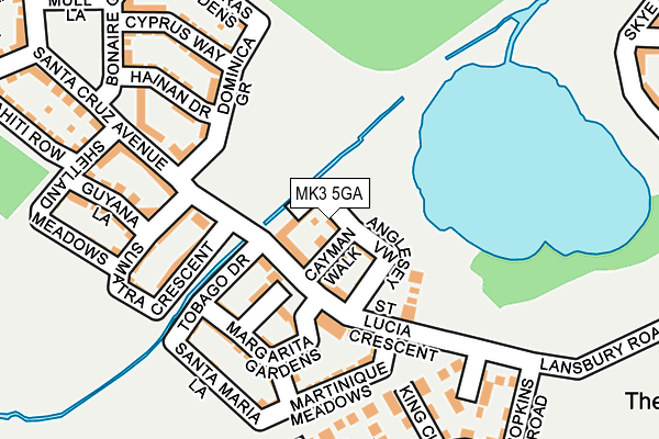 MK3 5GA map - OS OpenMap – Local (Ordnance Survey) MK3 5GA map - OS OpenMap – Local (Ordnance Survey)