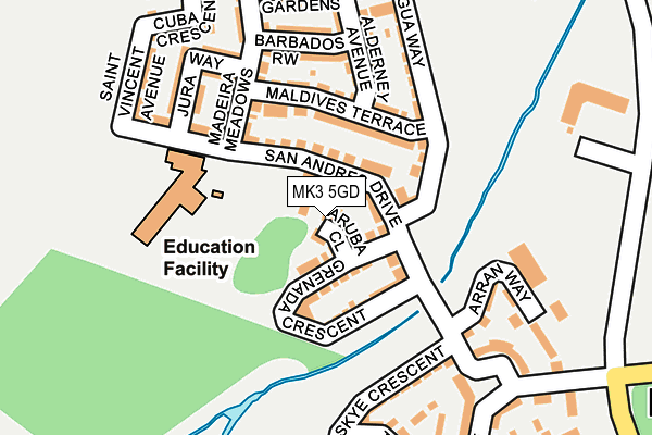 MK3 5GD map - OS OpenMap – Local (Ordnance Survey) MK3 5GD map - OS OpenMap – Local (Ordnance Survey)
