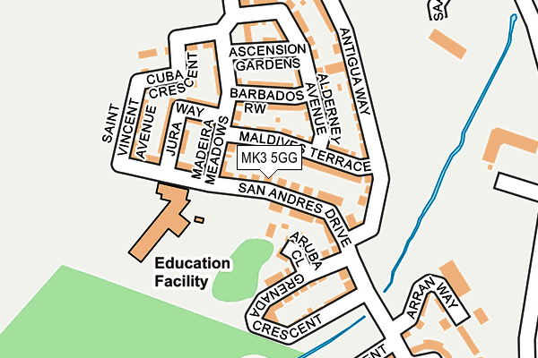 MK3 5GG map - OS OpenMap – Local (Ordnance Survey) MK3 5GG map - OS OpenMap – Local (Ordnance Survey)