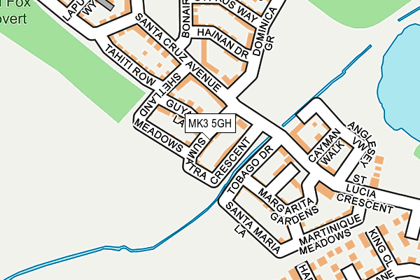 MK3 5GH map - OS OpenMap – Local (Ordnance Survey) MK3 5GH map - OS OpenMap – Local (Ordnance Survey)