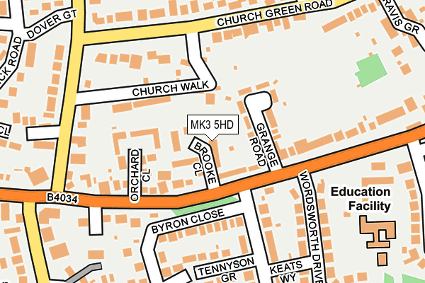 MK3 5HD map - OS OpenMap – Local (Ordnance Survey) MK3 5HD map - OS OpenMap – Local (Ordnance Survey)