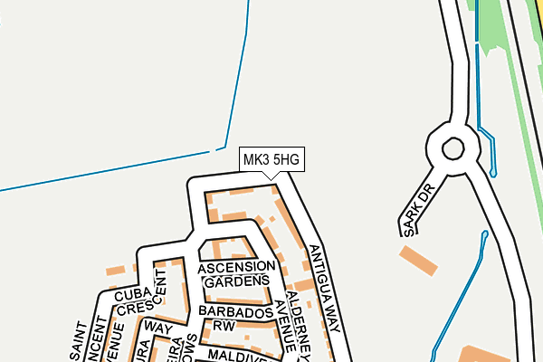 MK3 5HG map - OS OpenMap – Local (Ordnance Survey) MK3 5HG map - OS OpenMap – Local (Ordnance Survey)