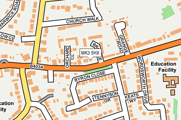MK3 5HX map - OS OpenMap – Local (Ordnance Survey) MK3 5HX map - OS OpenMap – Local (Ordnance Survey)