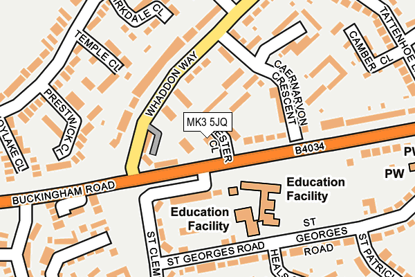 MK3 5JQ map - OS OpenMap – Local (Ordnance Survey) MK3 5JQ map - OS OpenMap – Local (Ordnance Survey)