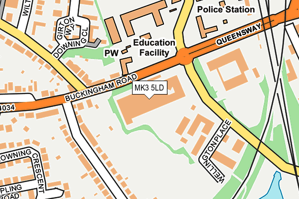 MK3 5LD map - OS OpenMap – Local (Ordnance Survey) MK3 5LD map - OS OpenMap – Local (Ordnance Survey)