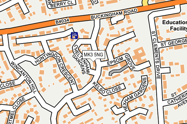 MK3 5NG map - OS OpenMap – Local (Ordnance Survey) MK3 5NG map - OS OpenMap – Local (Ordnance Survey)