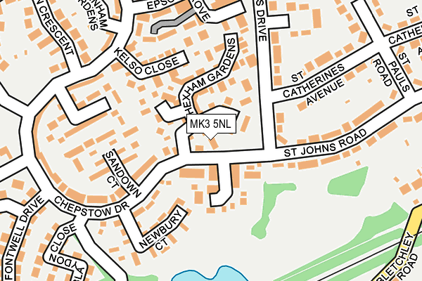 MK3 5NL map - OS OpenMap – Local (Ordnance Survey) MK3 5NL map - OS OpenMap – Local (Ordnance Survey)