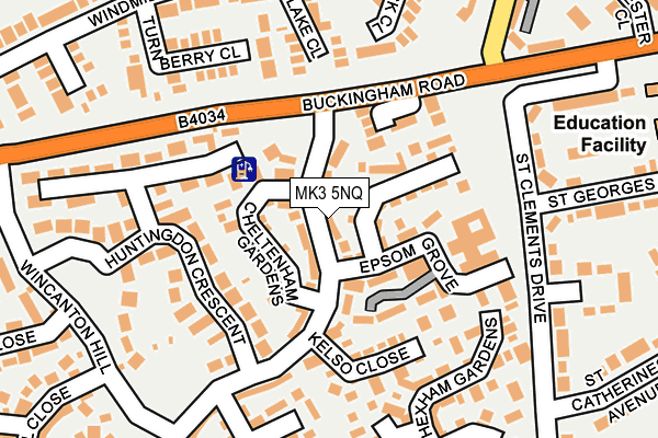 MK3 5NQ map - OS OpenMap – Local (Ordnance Survey) MK3 5NQ map - OS OpenMap – Local (Ordnance Survey)