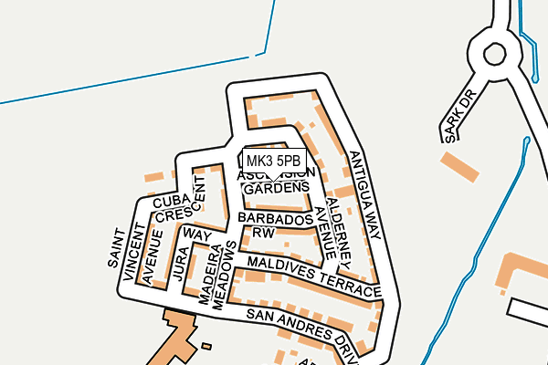 MK3 5PB map - OS OpenMap – Local (Ordnance Survey) MK3 5PB map - OS OpenMap – Local (Ordnance Survey)