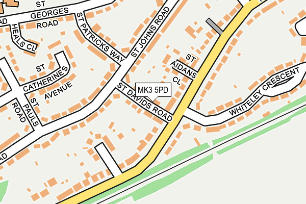 MK3 5PD map - OS OpenMap – Local (Ordnance Survey) MK3 5PD map - OS OpenMap – Local (Ordnance Survey)