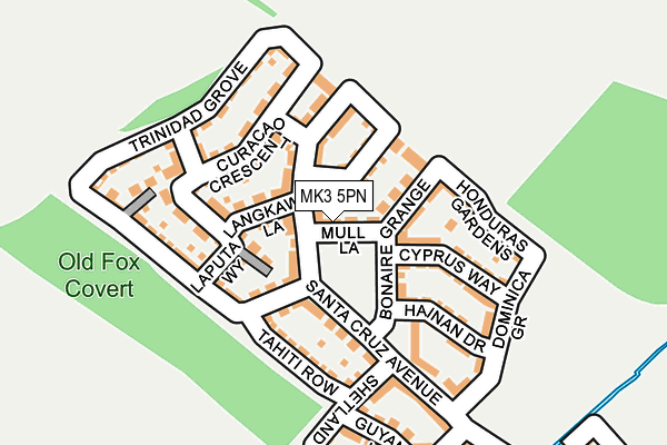 MK3 5PN map - OS OpenMap – Local (Ordnance Survey) MK3 5PN map - OS OpenMap – Local (Ordnance Survey)
