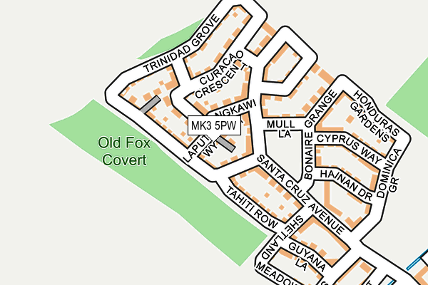 MK3 5PW map - OS OpenMap – Local (Ordnance Survey) MK3 5PW map - OS OpenMap – Local (Ordnance Survey)