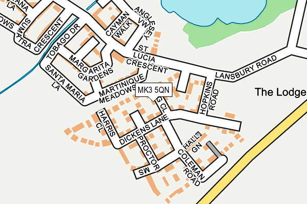 MK3 5QN map - OS OpenMap – Local (Ordnance Survey) MK3 5QN map - OS OpenMap – Local (Ordnance Survey)