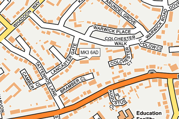 MK3 6AD map - OS OpenMap – Local (Ordnance Survey) MK3 6AD map - OS OpenMap – Local (Ordnance Survey)