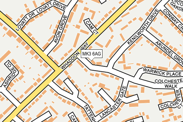 MK3 6AG map - OS OpenMap – Local (Ordnance Survey) MK3 6AG map - OS OpenMap – Local (Ordnance Survey)