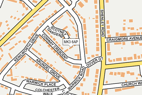 MK3 6AP map - OS OpenMap – Local (Ordnance Survey) MK3 6AP map - OS OpenMap – Local (Ordnance Survey)