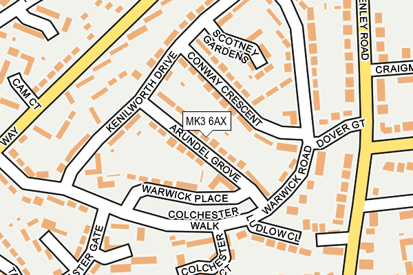 MK3 6AX map - OS OpenMap – Local (Ordnance Survey) MK3 6AX map - OS OpenMap – Local (Ordnance Survey)