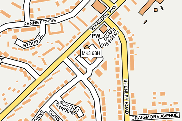 MK3 6BH map - OS OpenMap – Local (Ordnance Survey) MK3 6BH map - OS OpenMap – Local (Ordnance Survey)